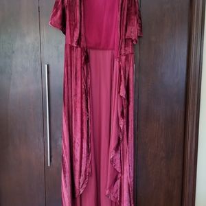 free people velvet "dress"